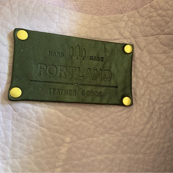 Portland Leather Goods RARE UNICORN Wisteria Lavender Classic Large Tote Bag - Picture 10 of 11